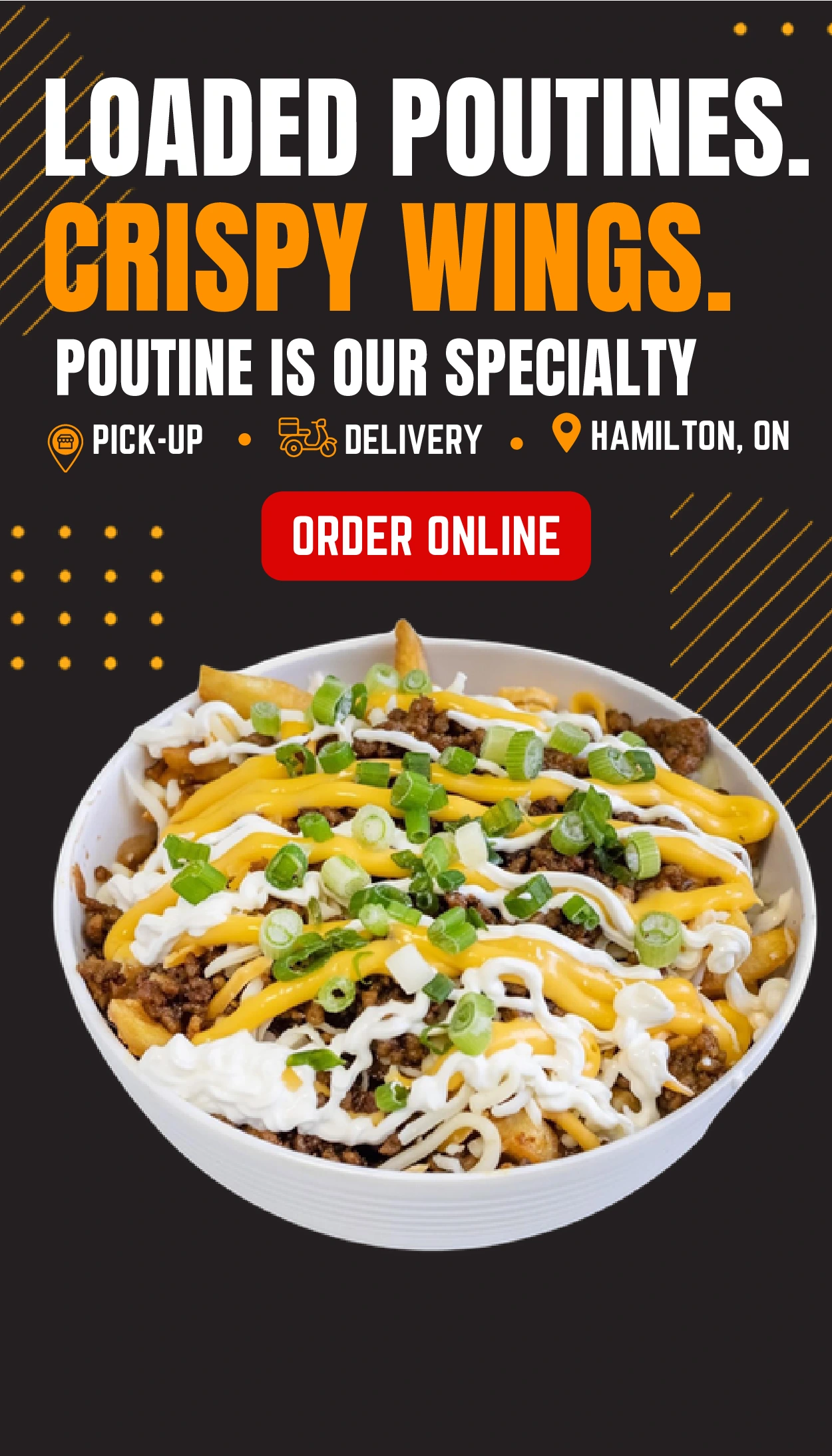 Loaded Poutine & Crispy wings